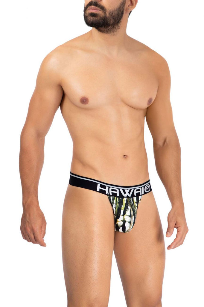 HAWAI 42164 Printed Microfiber Thongs Color Military Green