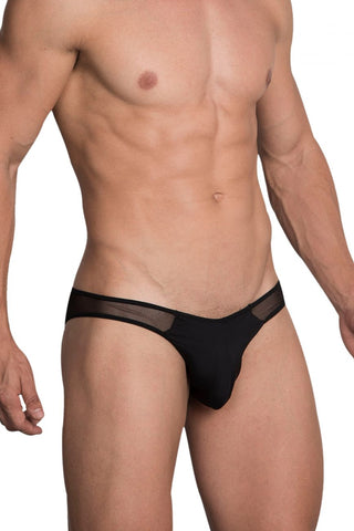 Male Power 407-288 Show Stopper Thong Color Silver Mesh Dot