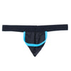 WildmanT Raw Strapless Mesh Jock with Blue Contrast Trim
