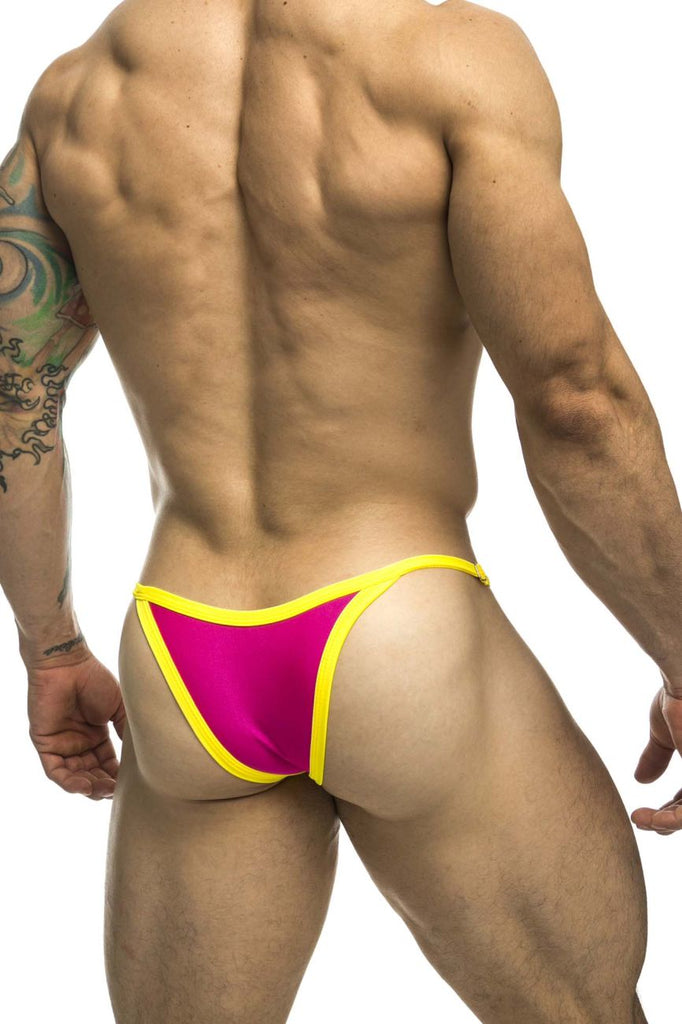 JUSTIN+SIMON XSJ12 Bikini One Color Hot Pink