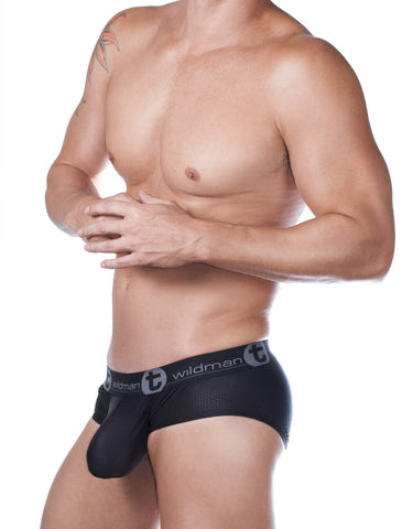 Private Structure BAUX4186 Athlete Mini Briefs Color Black