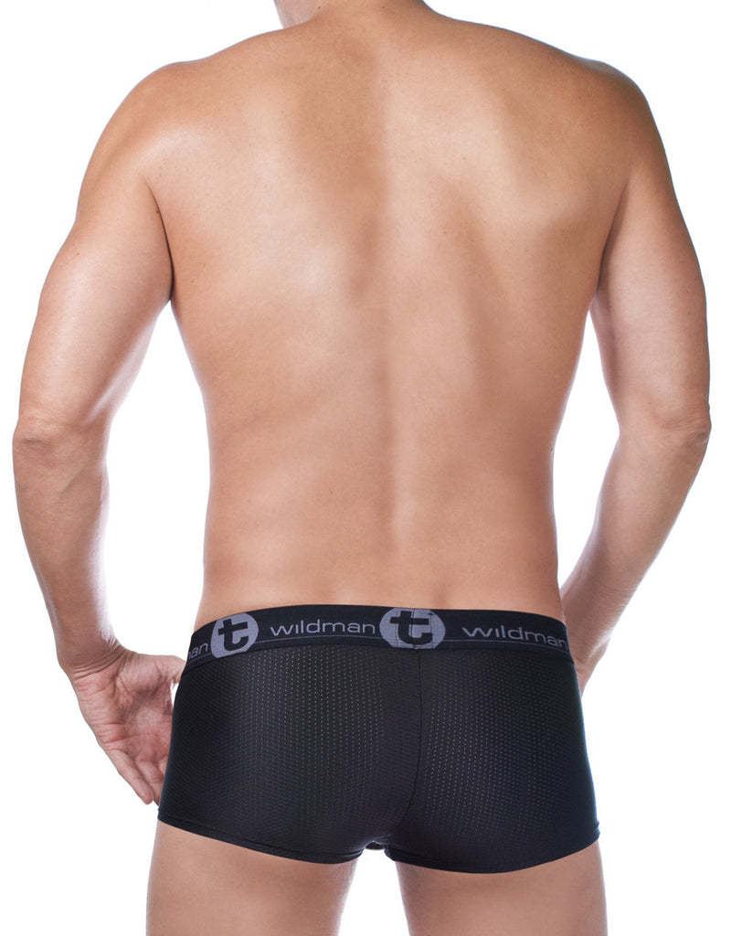 WildmanT Big Boy Mesh Pouch Boxer Brief BLACK