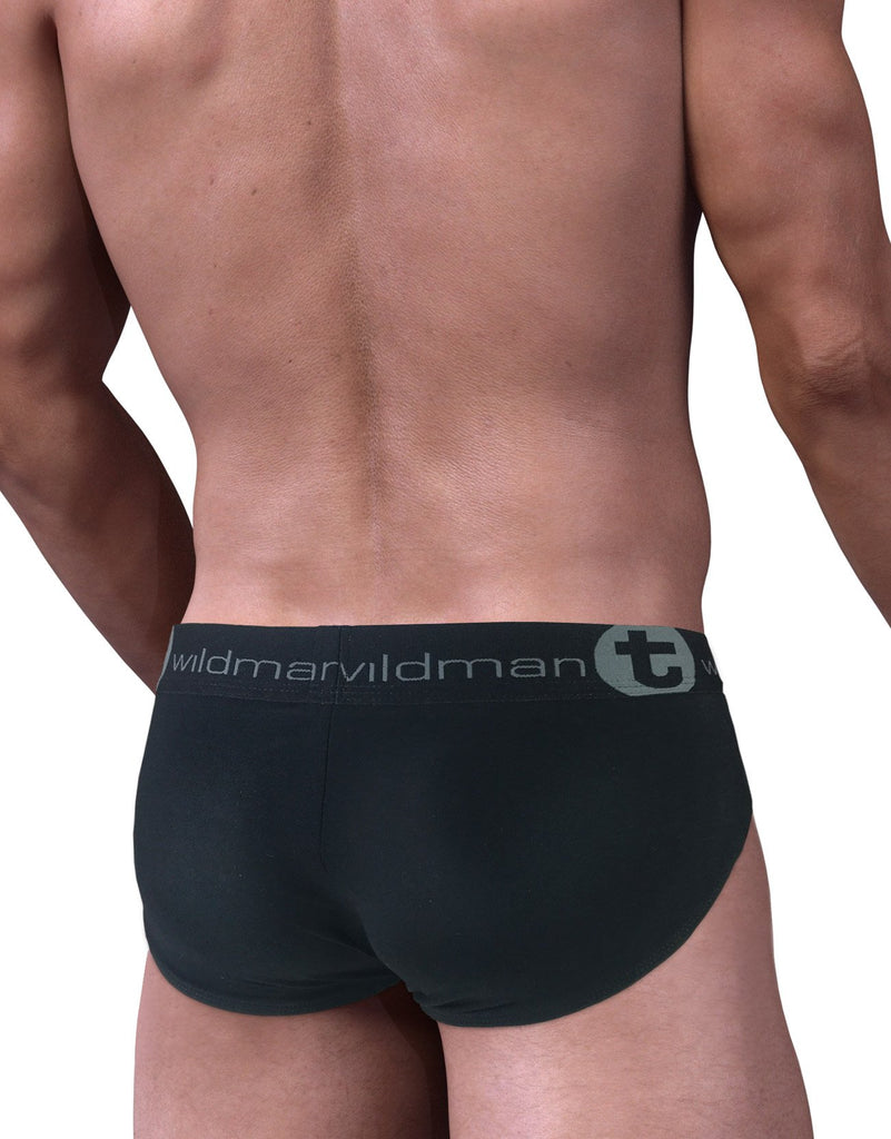 WildmanT Stretch Cotton Big Boy Pouch Brief Black/Blue –