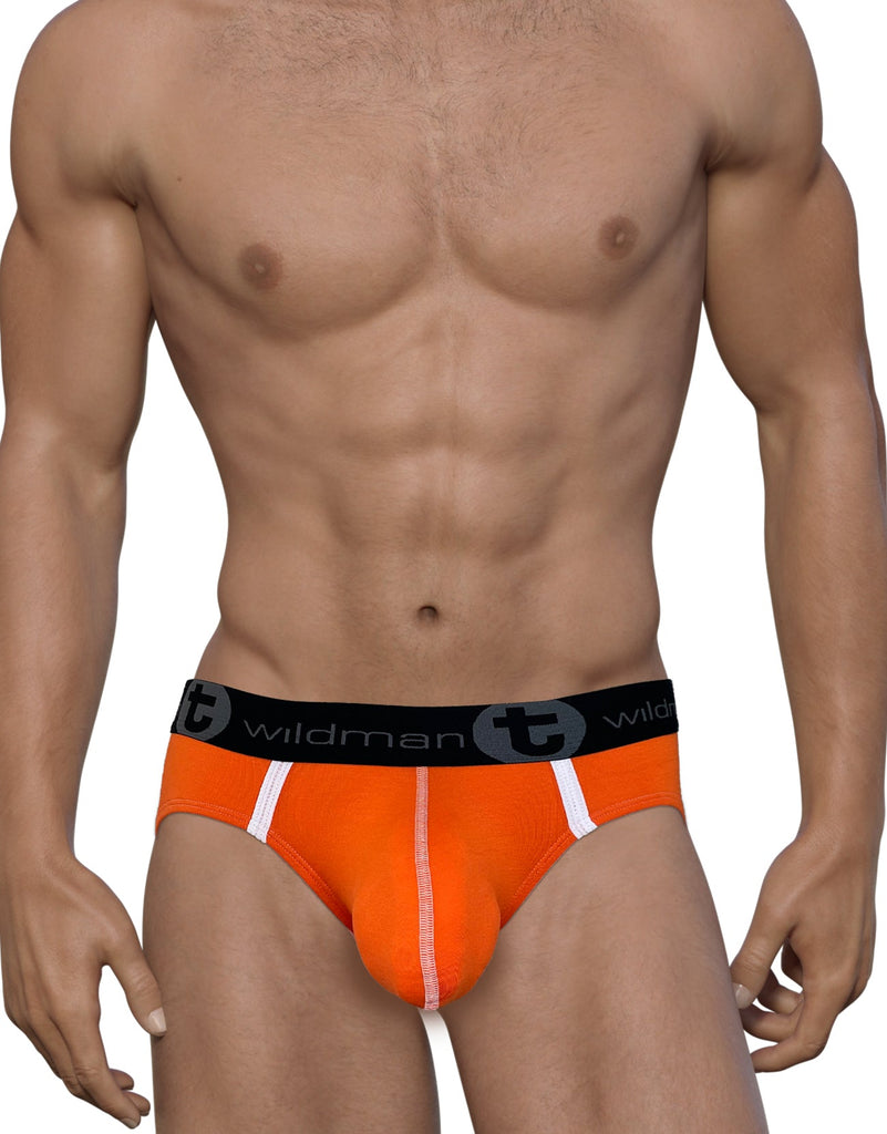 WildmanT Modal Big Boy Pouch Brief Orange –