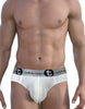 WildmanT Modal Big Boy Pouch Brief Silver White