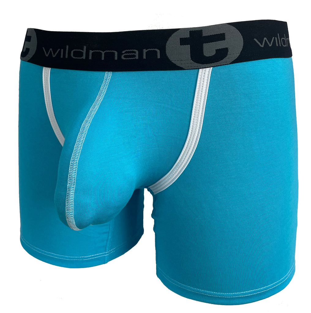 WildmanT Modal Big Boy Pouch Boxer Brief Baby Blue