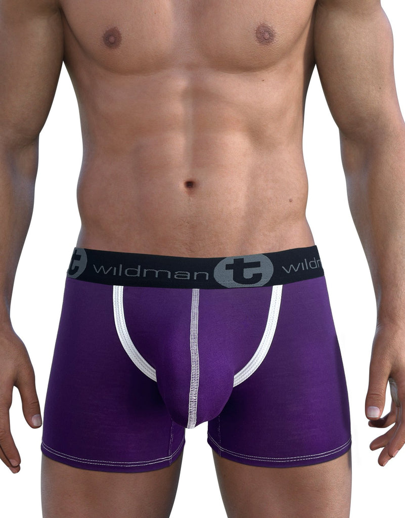 WildmanT Modal Big Boy Pouch Boxer Brief Purple