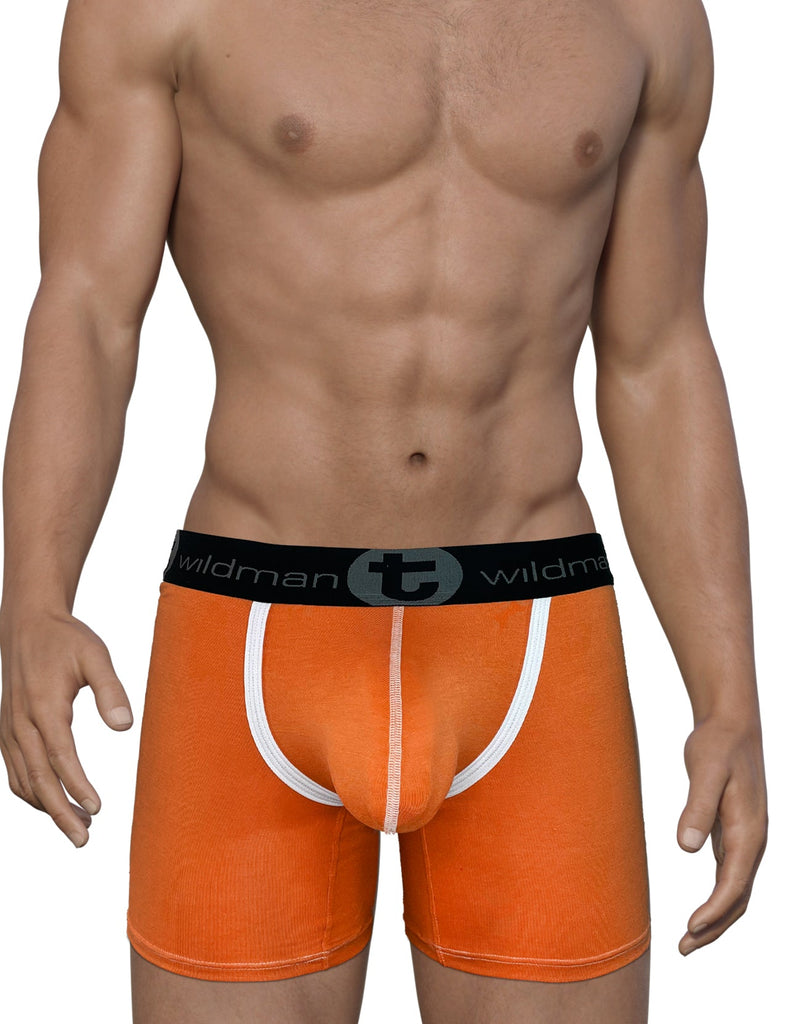 WildmanT Modal Big Boy Pouch 5 Inseam Boxer Brief Orange – MalestromOnline. com