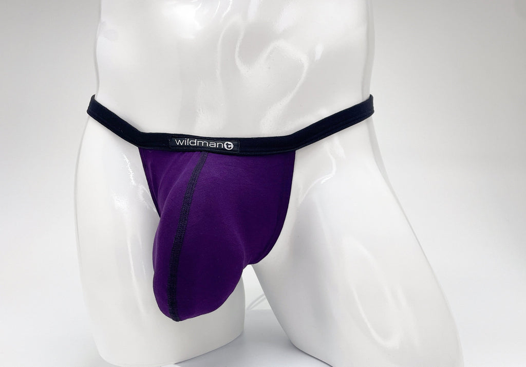 WildmanT Modal Micro Thong Big Boy Pouch Purple