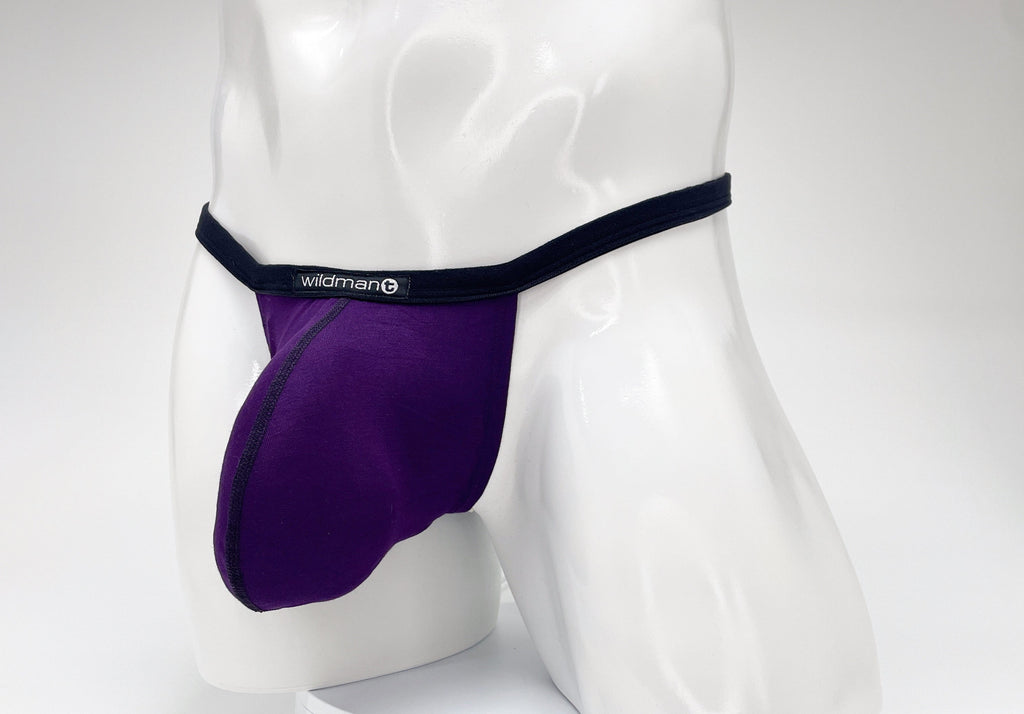 WildmanT Modal Micro Thong Big Boy Pouch Purple