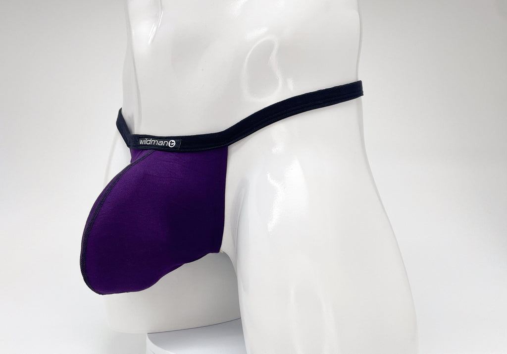 WildmanT Modal Micro Thong Big Boy Pouch Purple