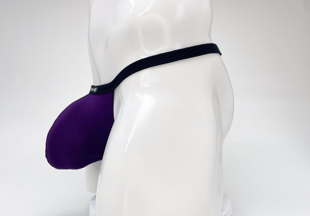 WildmanT Modal Micro Thong Big Boy Pouch Purple