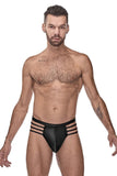 Male Power 417-261 Cage Matte Cage Thong Color Black