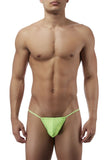 Male Power PAK870 Euro Male Spandex Pouch G String Color Lime