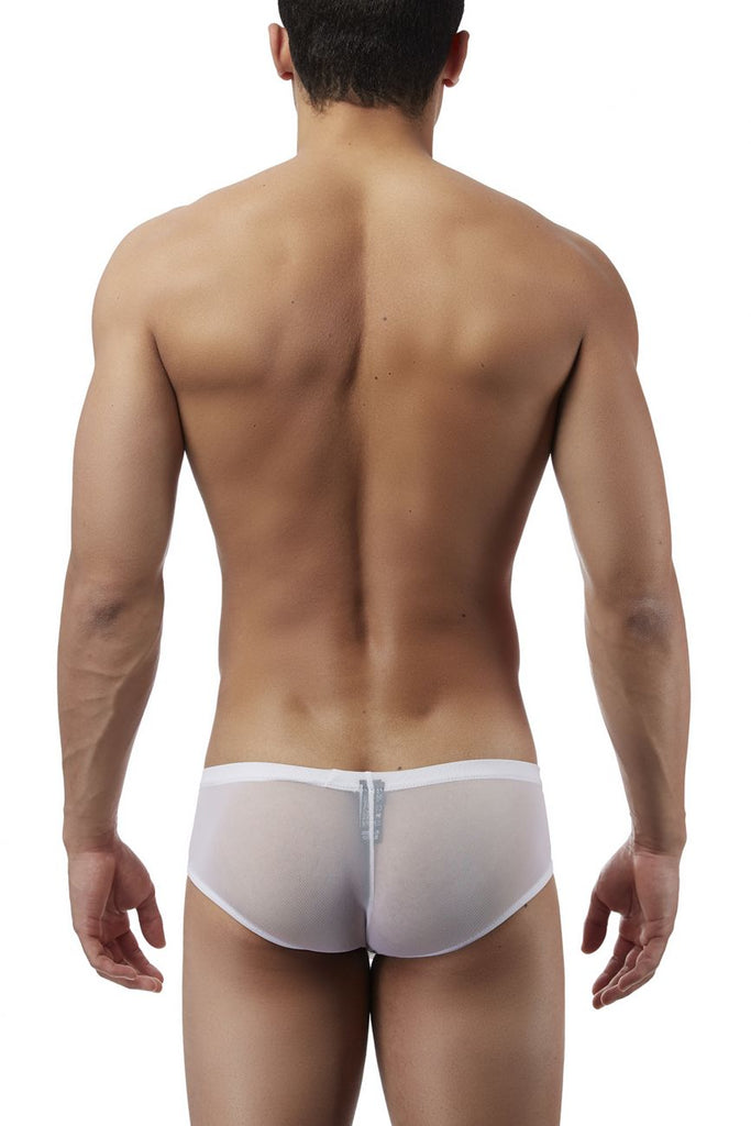 Male Power PAK885 Euro Male Mesh Micro Mini Pouch Short Color White