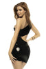 Mapale 4595 Dana Asymmetrical Dress Color Gloss Black