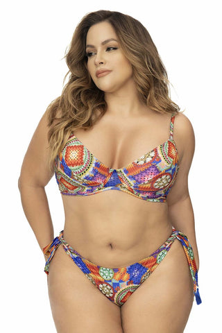 Mapale 6681 Reversible Two Piece Swimsuit Color Printed