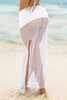 Mapale 77003 Long Cover Up Skirt Color White