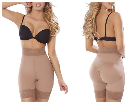 Vedette 135 Irina Strapless Mid Thigh Full Body Shaper-Nude-XS