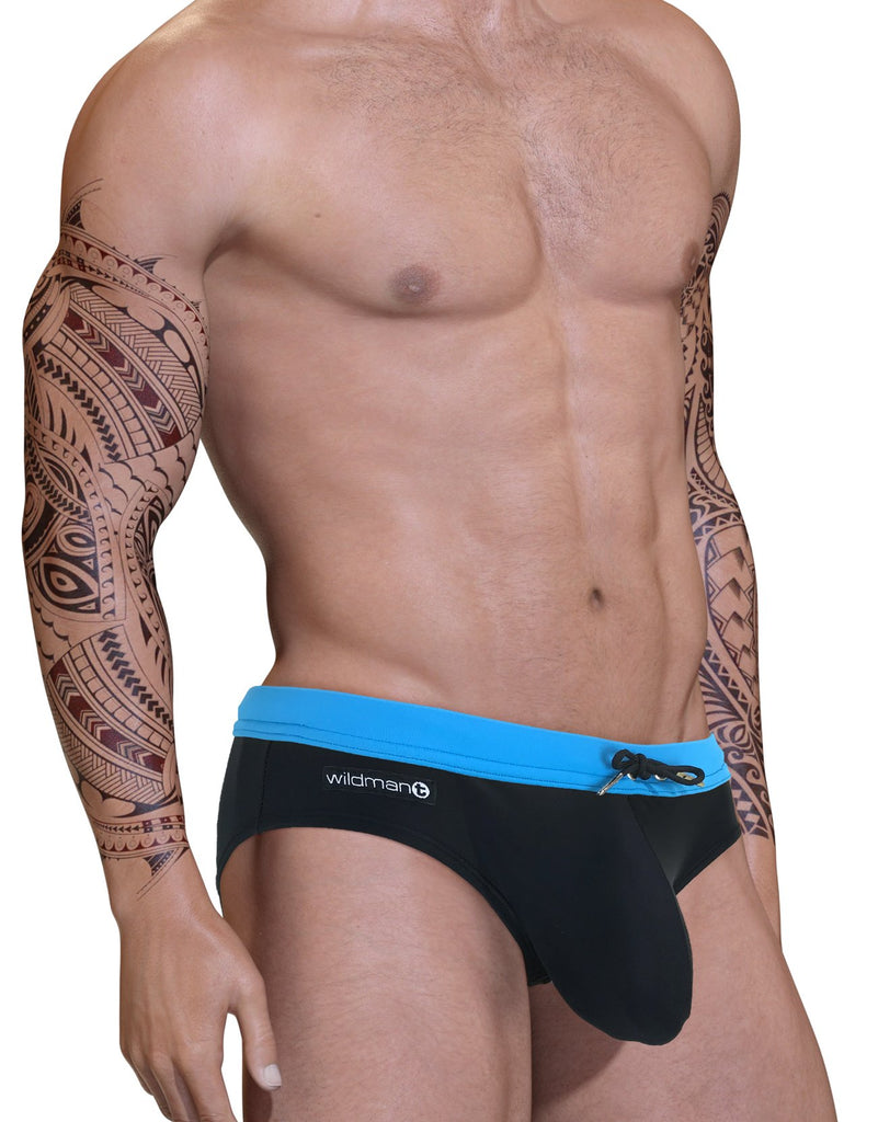 Big Boy Pouch Swim Bikini Blue