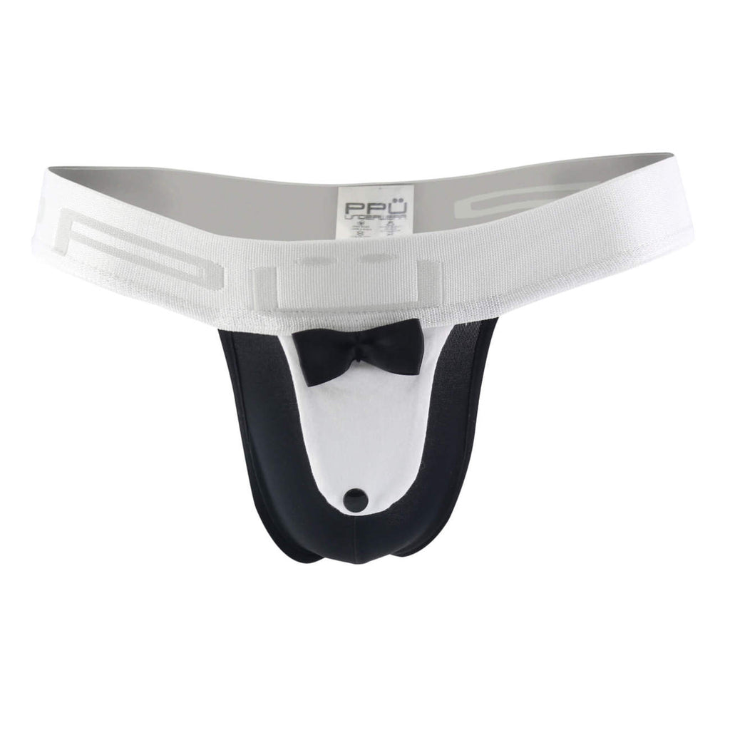 PPU 1312 Tuxedo Thong Color Black-White