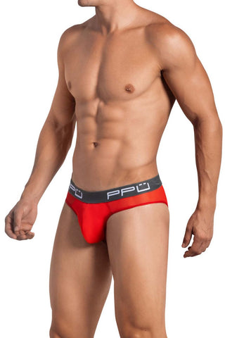 PPU 2104 Open Back Trunks Color Red