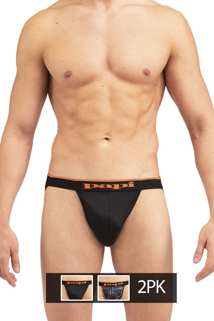 Papi UMPA006 2PK Jockstrap Color Black-Orange –