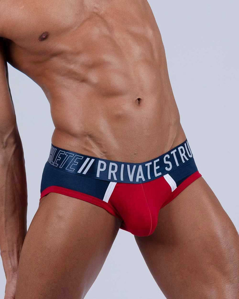 Private Structure BAUT4388 Athlete Mini Briefs Color Red Falcon