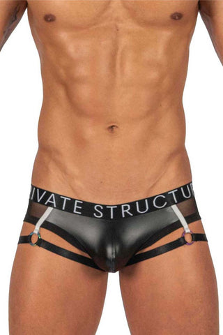 Private Structure SCUS4530 Classic Mid Waist Trunks Color Navy