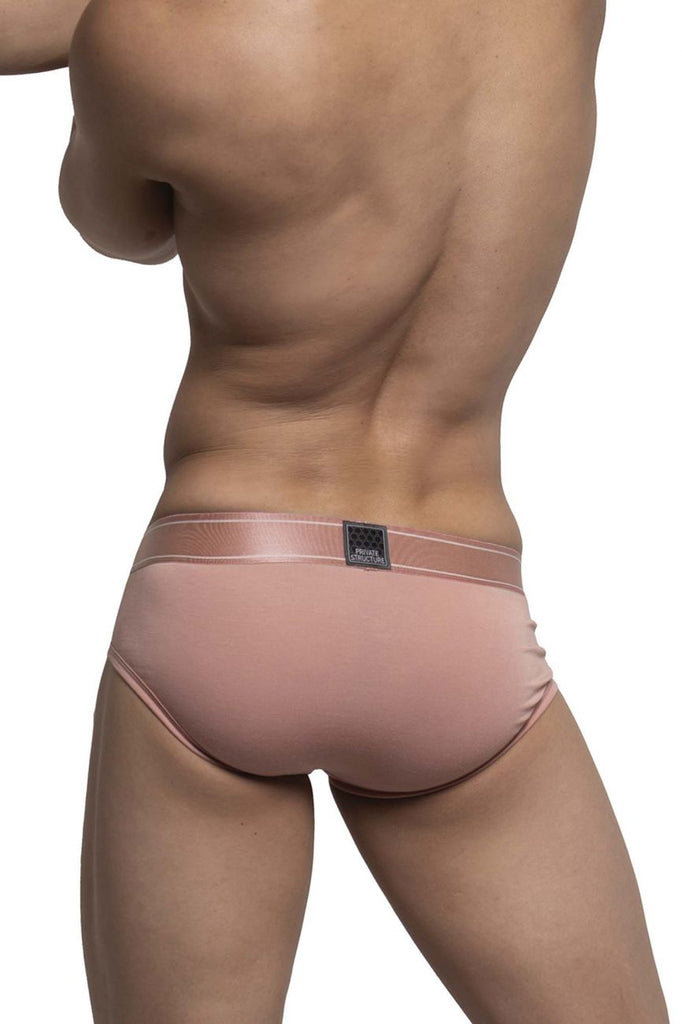 Private Structure PBUZ3748 Platinum Bamboo Contour Briefs Color Peach Beige