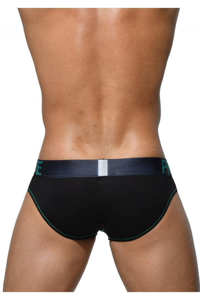 PS Brand PTUZ3791 Platinum Tencel Mini Briefs Color Green-Black