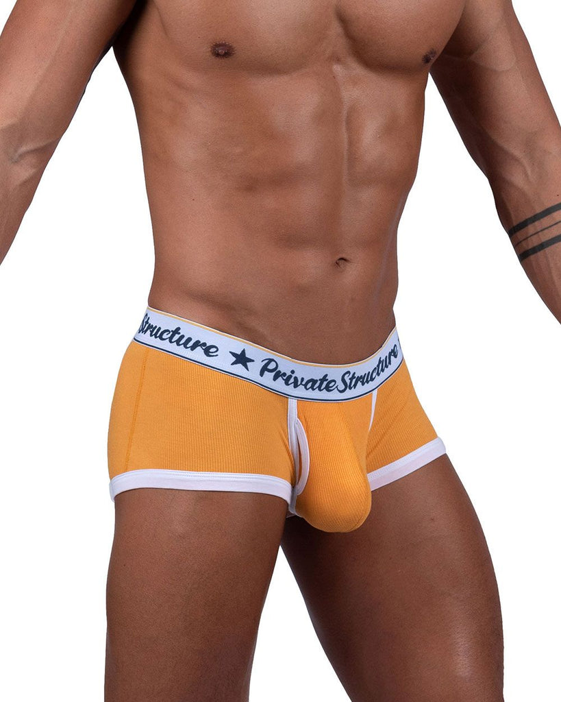 Private Structure SCUS4530 Classic Mid Waist Trunks Color Orange