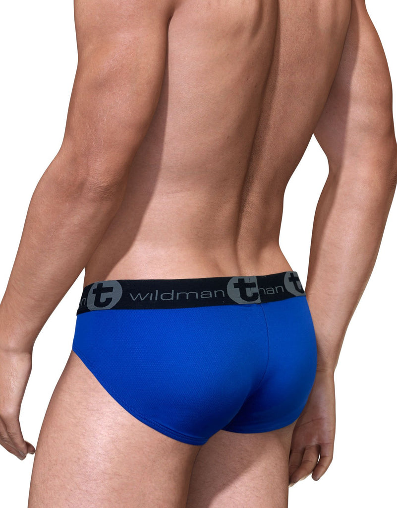 WildmanT BIG BOY POUCH MESH BRIEF ROYAL BLUE/RED/WHITE