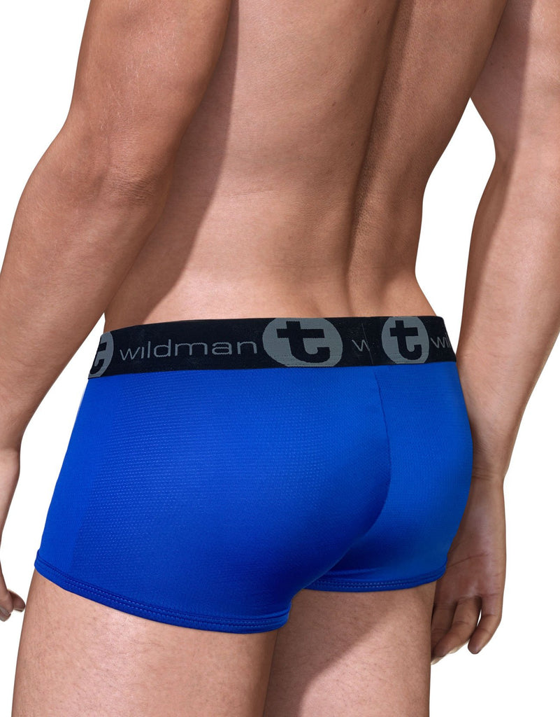 WILDMANT BIG BOY POUCH MESH BOXER BRIEF ROYAL BLUE