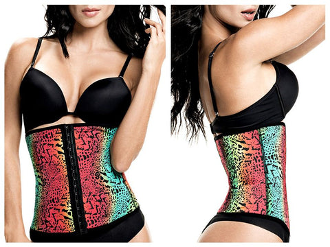 TrueShapers 1061 Latex free Workout Waist Training Cincher Color Turquoise