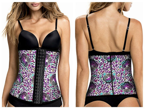 TrueShapers 1062 Latex free Workout Waist Training Cincher Color 07-Print