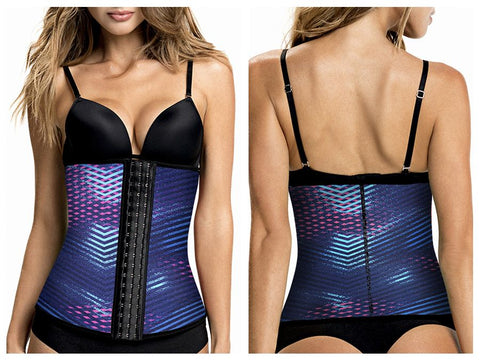 TrueShapers 1032 Latex free Workout Waist Training Cincher Color 01-Print