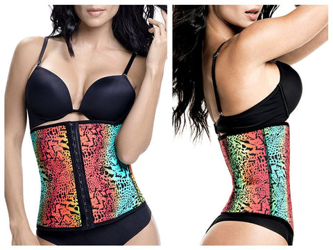 TrueShapers 1032 Latex free Workout Waist Training Cincher Color 04-Print