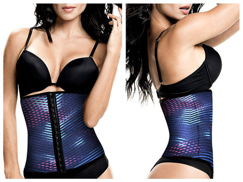 TrueShapers 1062 Latex free Workout Waist Training Cincher Color 07-Print