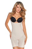TrueShapers 1272 Mid-Thigh Invisible Open Bust Bodysuit Color Beige