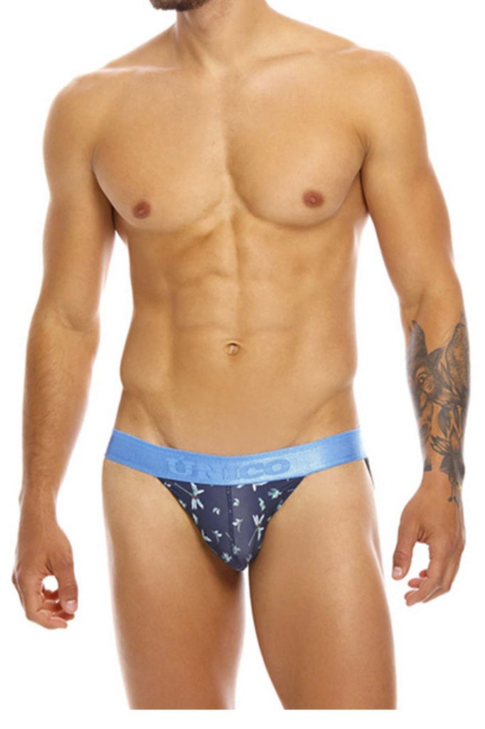 Unico 20070301234 Palm Tree Jockstrap Color 90-Blue