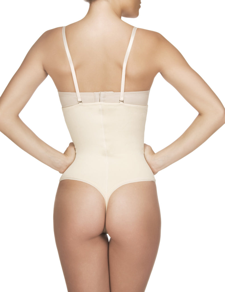Vedette 211 Nadine Strapless Bodysuit in Thong Color Nude