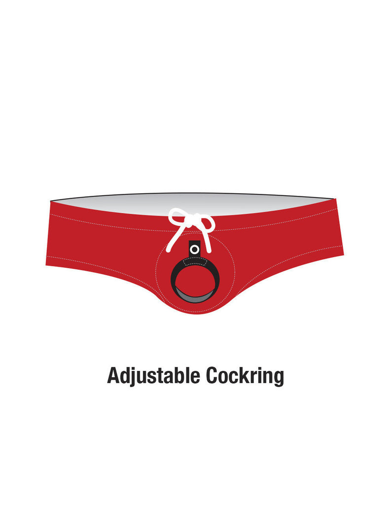 WildmanT: Sport Bikini Swim w/Ball Lifter® Cock-Ring Red