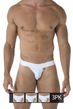 Xtremen 91057-3 3PK Big Pouch Bikini Color White