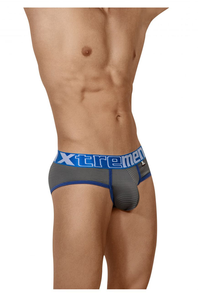 Xtremen 91062 Athletic Piping Briefs Color Gray
