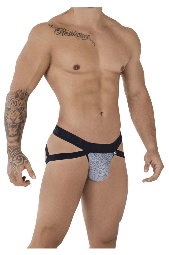 Xtremen 91085 Microfiber Jacquard Jockstrap Color Gray